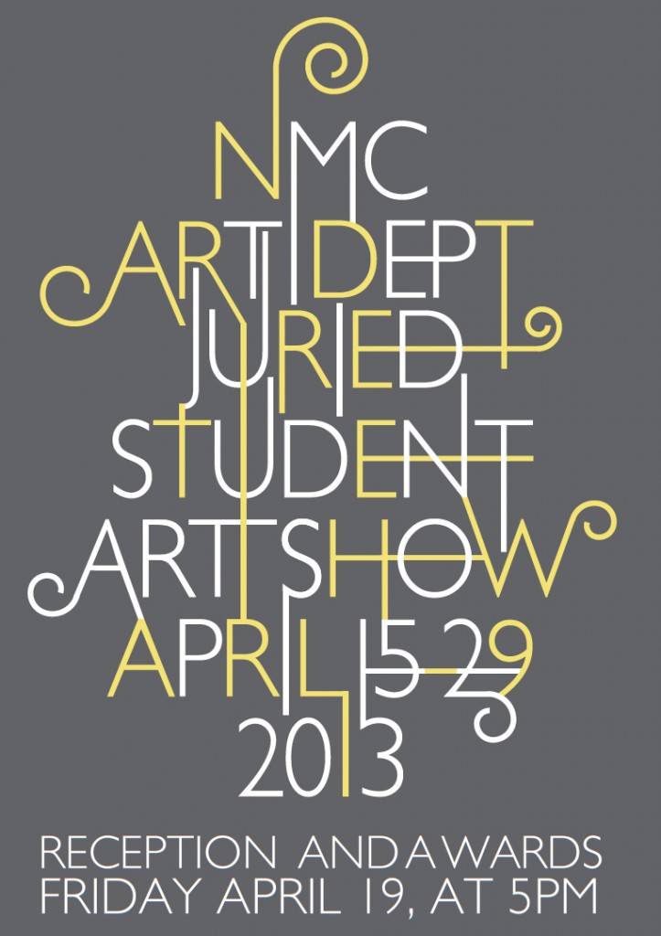 2013 student show poster