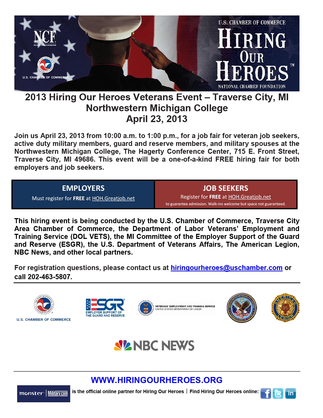 Hiring Our Heroes veterans job fair takes place April 23 - NMC Communiqué