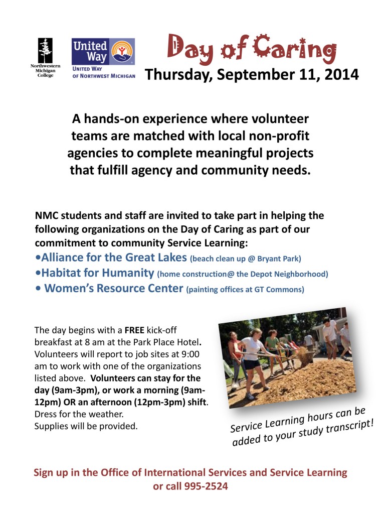 Day of Caring Thursday, September 11, 2014