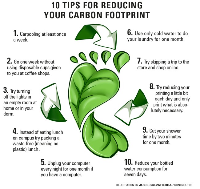 10 tips for reducing your carbon footprint