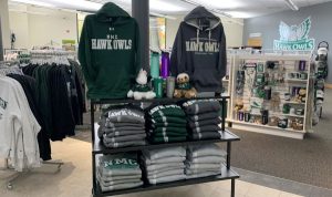 NMC Bookstore sweatshirts, hats and supplies
