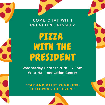 Pizza with the President graphic