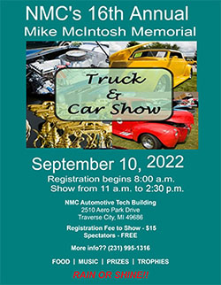 16th Annual Mike McIntosh Truck and Car Show poster