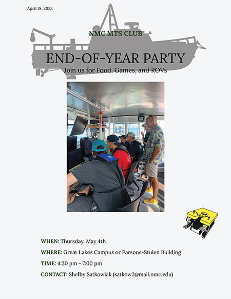 MTS end of year party flyer
