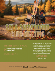 NMC Ski & Snowboard Club meeting