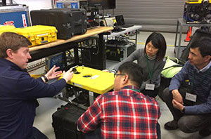 China students with ROV