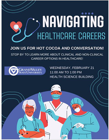 Grand Valley State University healthcare careers