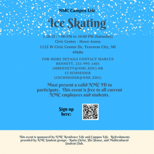 Ice skating event invitation