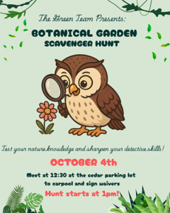 NMC Botanic Garden scavenger hunt