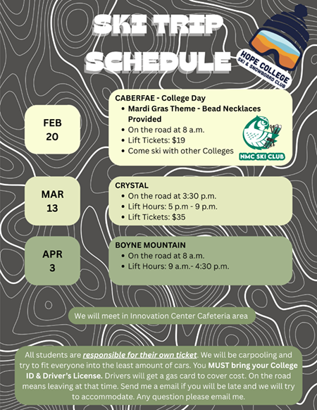 NMC Ski and snowboard trips