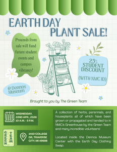 NMC Green Team Earth Day Plant Sale flyer
