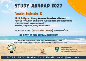 Study Abroad Lunch and Learn 2027 flyer
