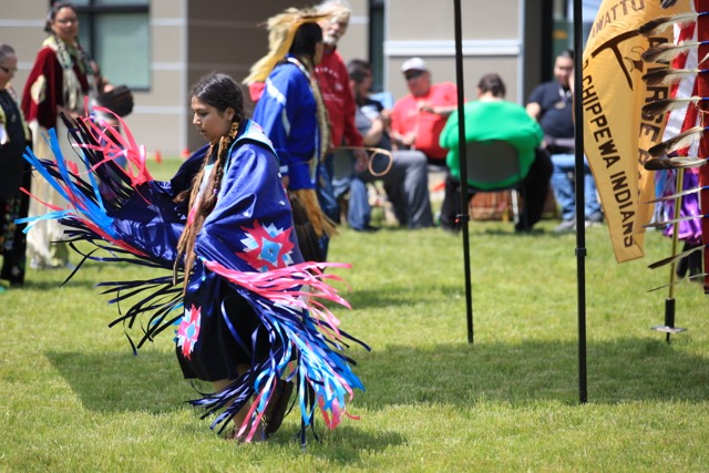 A traditional pow wow on NMC's campus in 2019